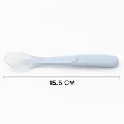 Lingurita, Bocioland, Din silicon, 6 luni+, Blue BYNBL245