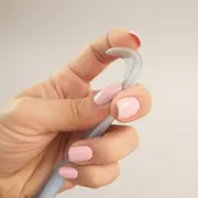 Lingurita, Bocioland, Din silicon, 6 luni+, Blue BYNBL245