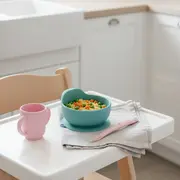 Lingurita, Bocioland, Din silicon, 6 luni+, Pink BYNBL231