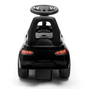 Masinuta de impins, Baby Mix, Racer, Pana la 25 kg, Cu volan, Cu sunete, Cu suport jucarii sub sezut si spatar confortabil, 12 luni+, Black BYN45832