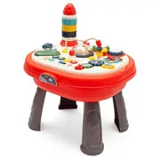 Masuta interactiva, Baby Mix, 2 in 1 pentru bebelusi, Cu lumini si sunete, Partea reversibila pentru Lego Duplo BYN56441