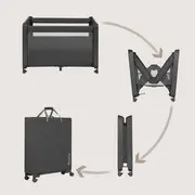 Patut multifunctional, Lionelo, Patty, 5 in 1, 0- 36 luni, Co-sleeper, Tarc de joaca, Patut de calatorie, Laterala rabatabila, 2 trepte reglare saltea, Roti, Husa transport inclusa, Gri BYNLO-PATTY_GREY_GRAPHITE