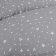 Perna multifunctionala, Ceba Baby, Pentru dureri de spate, somn confortabil si alaptat, Cu bile de silicon si microperle, Husa detasabila din bumbac, 300x30 cm, Oeko-Tex Standard 100, Grey Stars BYNW-885-000-739