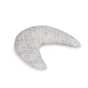 Perna pentru alaptat, Ceba Baby, Husa detasabila din bumbac, Cu puf siliconizat, 150x60x37 cm, Oeko-Tex Standard 100, Basic Brown Leaves BYNW-709-000-746