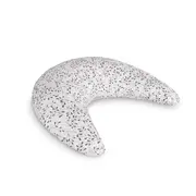 Perna pentru alaptat, Ceba Baby, Husa detasabila din bumbac, Cu puf siliconizat, 150x60x37 cm, Oeko-Tex Standard 100, Basic Tiny Leaves BYNW-709-000-747