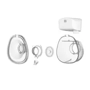 Pompa de san, Lionelo, Fidi Free Lumi, Portabila, Cu accesorii, Hands-free, 9 functii de masaj, Functie iluminare pentru noapte, Fara BPA, Autonomie 3 h, Capacitate 180 ml, Alb BYNLOC-FIDI_FREE_LUMI_WHITE_NATURAL