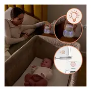 Pompa de san, Lionelo, Fidi Free Lumi, Portabila, Cu accesorii, Hands-free, 9 functii de masaj, Functie iluminare pentru noapte, Fara BPA, Autonomie 3 h, Capacitate 180 ml, Alb BYNLOC-FIDI_FREE_LUMI_WHITE_NATURAL