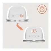 Pompa de san, Lionelo, Fidi Free Lumi, Portabila, Cu accesorii, Hands-free, 9 functii de masaj, Functie iluminare pentru noapte, Fara BPA, Autonomie 3 h, Capacitate 180 ml, Alb BYNLOC-FIDI_FREE_LUMI_WHITE_NATURAL