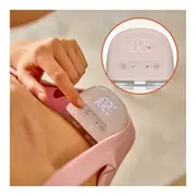 Pompa de san, Lionelo, Fidi Free Lumi, Portabila, Cu accesorii, Hands-free, 9 functii de masaj, Functie iluminare pentru noapte, Fara BPA, Autonomie 3 h, Capacitate 180 ml, Alb BYNLOC-FIDI_FREE_LUMI_WHITE_NATURAL
