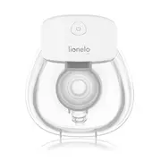 Pompa de san, Lionelo, Fidi Free Lumi, Portabila, Cu accesorii, Hands-free, 9 functii de masaj, Functie iluminare pentru noapte, Fara BPA, Autonomie 3 h, Capacitate 180 ml, Alb BYNLOC-FIDI_FREE_LUMI_WHITE_NATURAL