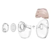 Pompa de san, Lionelo, Fidi Free Slim, Portabila, Cu accesorii, Hands-free, Trifazata, Panou control, Autonomie pana la 3 h, 9 functii de masaj, Silentioasa- 40 db, Capacitate 150 ml, Roz BYNLOC-FIDI_FREE_SLIM