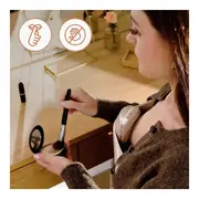 Pompa de san, Lionelo, Fidi Free Slim, Portabila, Cu accesorii, Hands-free, Trifazata, Panou control, Autonomie pana la 3 h, 9 functii de masaj, Silentioasa- 40 db, Capacitate 150 ml, Roz BYNLOC-FIDI_FREE_SLIM