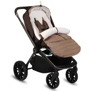 Sac de iarna, Lionelo, Oli, Pentru carucior, landou sau scaun auto, 101x45 cm, Impermeabil, Rezistent pana la -20 grade, Extensibil, Maro BYNLO-OLI_NUTTY