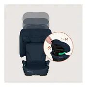 Scaun auto pliabil, Lionelo, Orin, i-Size, 100-150 cm, Tetiera reglabila in 14 pozitii, Spatar in 4 pozitii, Isofix+Top Tether, Sezut ergonomic, Husa transport, Suport sticla, Albastru BYNLO-ORIN_I-SIZE_BLUE_NAVY