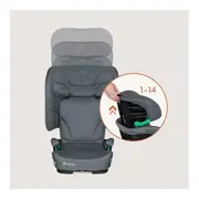 Scaun auto pliabil, Lionelo, Orin, i-Size, 100-150 cm, Tetiera reglabila in 14 pozitii, Spatar in 4 pozitii, Isofix+Top Tether, Sezut ergonomic, Husa transport, Suport sticla, Gri Grafit BYNLO-ORIN_I-SIZE_GREY_GRAPHITE