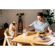 Scaun de masa, Lionelo, Floris, 3 in 1, Din Lemn, Transformabil, Reglabil pe inaltime in 4 pozitii, Suport picioare- 4 pozitii, 6 luni- 12 ani, Sustine 40 kg, Bej BYNLO-FLORIS_BEIGE_NATURAL