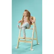 Scaun de masa, Lionelo, Floris, 3 in 1, Din Lemn, Transformabil, Reglabil pe inaltime in 4 pozitii, Suport picioare- 4 pozitii, 6 luni- 12 ani, Sustine 40 kg, Bej BYNLO-FLORIS_BEIGE_NATURAL