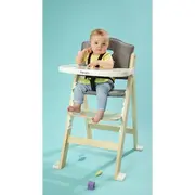 Scaun de masa, Lionelo, Floris, 3 in 1, Din Lemn, Transformabil, Reglabil pe inaltime in 4 pozitii, Suport picioare- 4 pozitii, 6 luni- 12 ani, Sustine 40 kg, Bej BYNLO-FLORIS_BEIGE_NATURAL