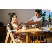 Scaun de masa, Lionelo, Floris, 3 in 1, Din Lemn, Transformabil, Reglabil pe inaltime in 4 pozitii, Suport picioare- 4 pozitii, 6 luni- 12 ani, Sustine 40 kg, Bej BYNLO-FLORIS_BEIGE_NATURAL