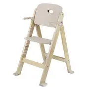 Scaun de masa, Lionelo, Floris, 3 in 1, Din Lemn, Transformabil, Reglabil pe inaltime in 4 pozitii, Suport picioare- 4 pozitii, 6 luni- 12 ani, Sustine 40 kg, Bej BYNLO-FLORIS_BEIGE_NATURAL