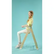 Scaun de masa, Lionelo, Floris, 3 in 1, Din Lemn, Transformabil, Reglabil pe inaltime in 4 pozitii, Suport picioare- 4 pozitii, 6 luni- 12 ani, Sustine 40 kg, Bej BYNLO-FLORIS_BEIGE_NATURAL