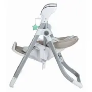 Scaun de masa si balansoar, FreeON, Oli Deluxe, 2 in 1, Transformabil, Multifunctional, Cu melodii de leagan, 0 luni+, Beige BYN82443