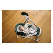 Scaun de masa si balansoar, FreeON, Oli Deluxe, 2 in 1, Transformabil, Multifunctional, Cu melodii de leagan, 0 luni+, Pistachio BYN82436