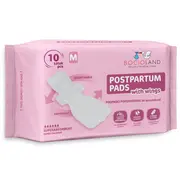 Tampoane absorbante postnatale, Bocioland, Ultra moi, 6 straturi, M, 10 buc BYNBL156