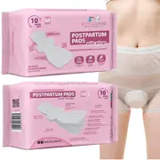 Tampoane absorbante postnatale, Bocioland, Ultra moi, 6 straturi, M, 10 buc BYNBL156