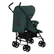 Carucior sport, Lionelo, Elia, Cu plasa de tantari, Suport de picioare reglabil, Spatar ajustabil in 4 pozitii, Capotina XXL, Pliere tip umbrela, Capacitate 15 kg, 6 luni+, EN 1888, Verde grafit BYNLO-ELIA_GREEN_GRAPHITE