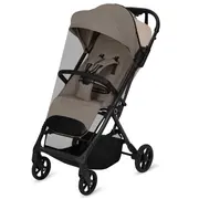 Carucior sport, Lionelo, Tansi, Pliere automata, Ultracompact, Manevrare cu o mana, Roti cu tehnologie GravelTech, Spatar si suport picioare reglabile, 6-48 luni, Sustine 22 kg, Bej BYNLO-TANSI_BEIGE_SAND