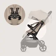 Carucior sport, Lionelo, Tansi, Pliere automata, Ultracompact, Manevrare cu o mana, Roti cu tehnologie GravelTech, Spatar si suport picioare reglabile, 6-48 luni, Sustine 22 kg, Bej BYNLO-TANSI_BEIGE_SAND
