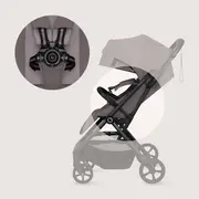 Carucior sport, Lionelo, Tansi, Pliere automata, Ultracompact, Manevrare cu o mana, Roti cu tehnologie GravelTech, Spatar si suport picioare reglabile, 6-48 luni, Sustine 22 kg, Bej Taupe BYNLO-TANSI_BEIGE_TAUPE