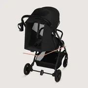 Carucior sport, Lionelo, Tansi, Pliere automata, Ultracompact, Manevrare cu o mana, Roti cu tehnologie GravelTech, Spatar si suport picioare reglabile, 6-48 luni, Sustine 22 kg, Negru BYNLO-TANSI_BLACK_ONYX