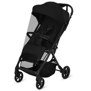 Carucior sport, Lionelo, Tansi, Pliere automata, Ultracompact, Manevrare cu o mana, Roti cu tehnologie GravelTech, Spatar si suport picioare reglabile, 6-48 luni, Sustine 22 kg, Negru BYNLO-TANSI_BLACK_ONYX