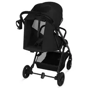 Carucior sport, Lionelo, Tansi, Pliere automata, Ultracompact, Manevrare cu o mana, Roti cu tehnologie GravelTech, Spatar si suport picioare reglabile, 6-48 luni, Sustine 22 kg, Negru BYNLO-TANSI_BLACK_ONYX