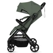 Carucior sport, Lionelo, Tansi, Pliere automata, Ultracompact, Manevrare cu o mana, Roti cu tehnologie GravelTech, Spatar si suport picioare reglabile, 6-48 luni, Sustine 22 kg, Verde BYNLO-TANSI_GREEN_EMERALD