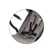 Carucior sport, Petite&Mars, Flip, Pliere compacta cu o mana, Spatar reglabil pana la pozitie de somn, Suport picioare reglabil, Copertina extensibila cu protectie UPF50+, Pana la 22 kg, 0 luni+, Gri BYN670732