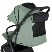 Carucior sport, Petite&Mars, Flip, Pliere compacta cu o mana, Spatar reglabil pana la pozitie de somn, Suport picioare reglabil, Copertina extensibila cu protectie UPF50+, Pana la 22 kg, 0 luni+, Verde Matcha BYN670734