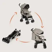 Carucior sport compact, Lionelo, Irma, Spatar ajustabil in 4 pozitii, Suport picioare reglabil, Manere rotative, Pliere tip umbrela, 6- 36 luni, Pana la 15 kg, Conform cu EN1888-1:2018, Bej BYNLO-IRMA_BEIGE_SAND