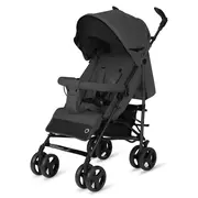 Carucior sport compact, Lionelo, Irma, Spatar ajustabil in 4 pozitii, Suport picioare reglabil, Manere rotative, Pliere tip umbrela, 6- 36 luni, Pana la 15 kg, Conform cu EN1888-1:2018, Gri inchis BYNLO-IRMA_GREY_STONE