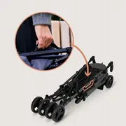 Carucior sport compact, Lionelo, Irma, Spatar ajustabil in 4 pozitii, Suport picioare reglabil, Manere rotative, Pliere tip umbrela, 6- 36 luni, Pana la 15 kg, Conform cu EN1888-1:2018, Gri inchis BYNLO-IRMA_GREY_STONE