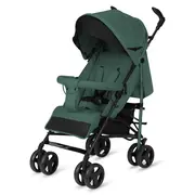 Carucior sport compact, Lionelo, Irma, Spatar ajustabil in 4 pozitii, Suport picioare reglabil, Manere rotative, Pliere tip umbrela, 6- 36 luni, Pana la 15 kg, Conform cu EN1888-1:2018, Verde smarald BYNLO-IRMA_GREEN_EMERALD
