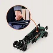 Carucior sport compact, Lionelo, Irma, Spatar ajustabil in 4 pozitii, Suport picioare reglabil, Manere rotative, Pliere tip umbrela, 6- 36 luni, Pana la 15 kg, Conform cu EN1888-1:2018, Verde smarald BYNLO-IRMA_GREEN_EMERALD