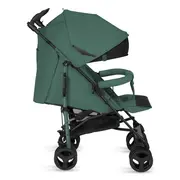 Carucior sport compact, Lionelo, Irma, Spatar ajustabil in 4 pozitii, Suport picioare reglabil, Manere rotative, Pliere tip umbrela, 6- 36 luni, Pana la 15 kg, Conform cu EN1888-1:2018, Verde smarald BYNLO-IRMA_GREEN_EMERALD