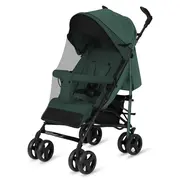 Carucior sport compact, Lionelo, Irma, Spatar ajustabil in 4 pozitii, Suport picioare reglabil, Manere rotative, Pliere tip umbrela, 6- 36 luni, Pana la 15 kg, Conform cu EN1888-1:2018, Verde smarald BYNLO-IRMA_GREEN_EMERALD