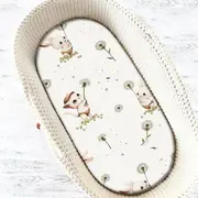 Cearceaf cu elastic, MimiNu, Pentru landou, carucior si cosulet, Dimensiune 80x35 cm, Din bumbac certificat Oeko Tex Standard 100, Cats BYN6426972032032