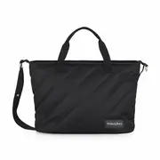 Geanta pentru mamici, Petite&Mars, Mia , Compartimente multiple, Buzunare interioare si exterioare- inclusiv termice, Curea de umar, Sistem de prindere pe carucior, 38 x 27 x 14 cm, Negru BYN515832