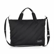 Geanta pentru mamici, Petite&Mars, Mia , Compartimente multiple, Buzunare interioare si exterioare- inclusiv termice, Curea de umar, Sistem de prindere pe carucior, 38 x 27 x 14 cm, Negru BYN515832