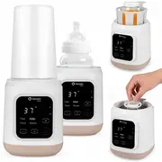 Incalzitor biberoane, Lionelo, ThermUp 3.0, 6 in 1, Incalzire, Decongelare, Sterilizare, Mentinerea temperaturii, 400 W, 35-100&deg;C, Panou de comanda tactil, Fara BPA, Oprire automata, Placa de incalzire din teflon, Alb BYNLOC-THERMUP_3.0